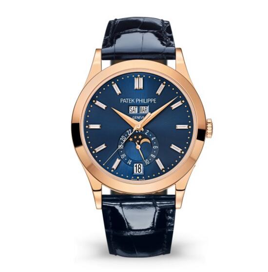 Patek Philippe replica Complications Rose Gold Diamond & Blue Dial 5396R-015